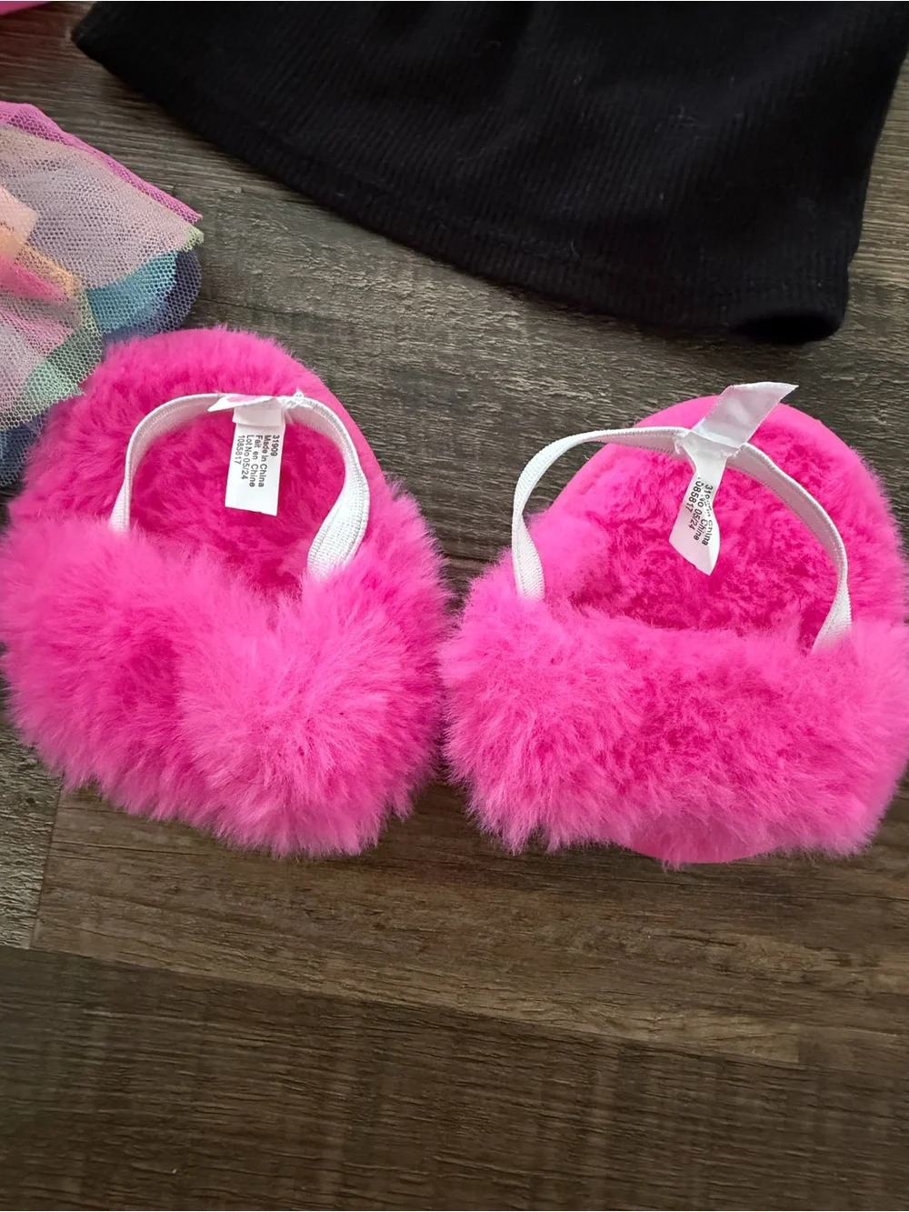 Build-A-Bear outfit bundle tutu, slippers, and two shirts